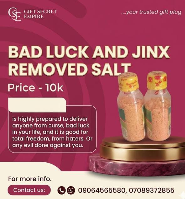 Bad Luck and Jink Removal Salt